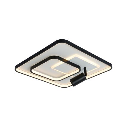 Brilagi - Regulējams LED griestu gaismeklis UNITY LED/75W/230V + 1xGU10/3W 3000-6000K 50x50 cm balts/melns + ar tālvadības pulti