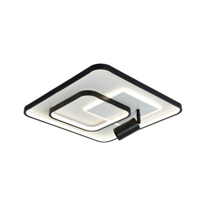 Brilagi - Regulējams LED griestu gaismeklis UNITY LED/75W/230V + 1xGU10/3W 3000-6000K 50x50 cm balts/melns + ar tālvadības pulti