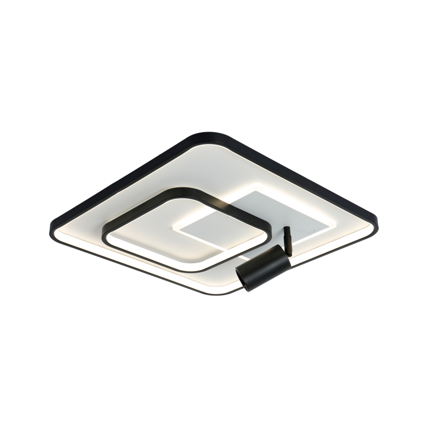 Brilagi - Regulējams LED griestu gaismeklis UNITY LED/75W/230V + 1xGU10/3W 3000-6000K 50x50 cm balts/melns + ar tālvadības pulti