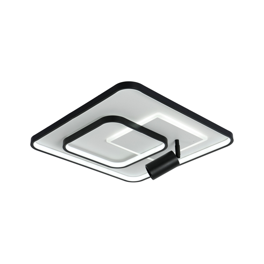Brilagi - Regulējams LED griestu gaismeklis UNITY LED/75W/230V + 1xGU10/3W 3000-6000K 50x50 cm balts/melns + ar tālvadības pulti
