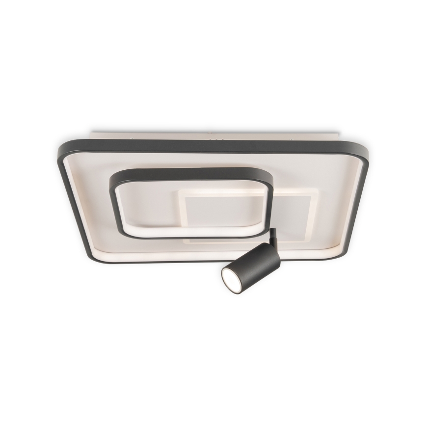 BRILAGI - Regulējams LED griestu gaismeklis UNITY LED/75W/230V + 1xGU10/3W 3000-6000K 50x50 cm balts/melns + ar tālvadības pulti