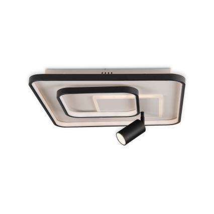 BRILAGI - Regulējams LED griestu gaismeklis UNITY LED/75W/230V + 1xGU10/3W 3000-6000K 50x50 cm balts/melns + ar tālvadības pulti