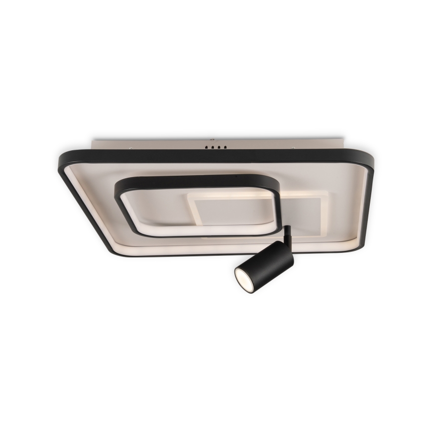 BRILAGI - Regulējams LED griestu gaismeklis UNITY LED/75W/230V + 1xGU10/3W 3000-6000K 50x50 cm balts/melns + ar tālvadības pulti