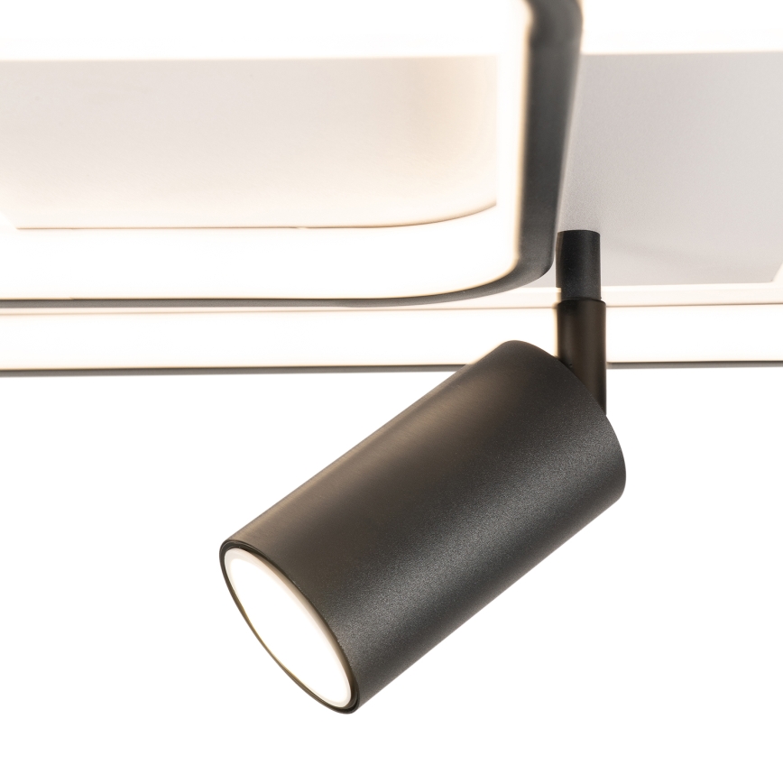 BRILAGI - Regulējams LED griestu gaismeklis UNITY LED/75W/230V + 1xGU10/3W 3000-6000K 50x50 cm balts/melns + ar tālvadības pulti