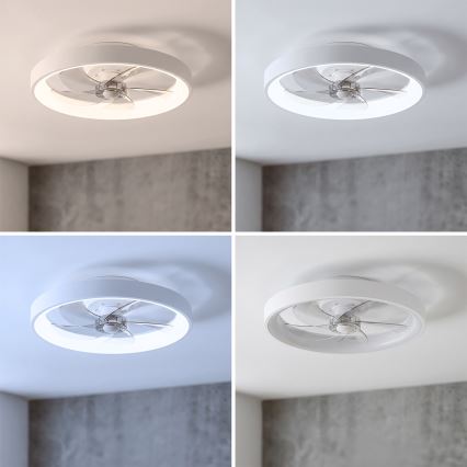 Brilagi - griestu ventilators ar aptumšojamu LED apgaismojumu LED/34W/230V 3000-6500K Ø 50 cm balts + tālvadības pults