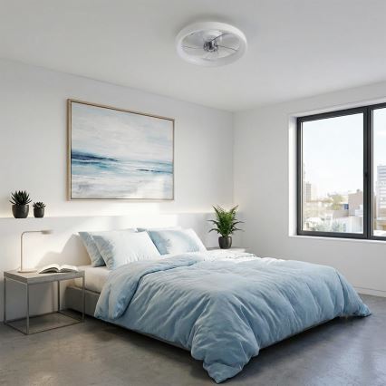 Brilagi - griestu ventilators ar aptumšojamu LED apgaismojumu LED/34W/230V 3000-6500K Ø 50 cm balts + tālvadības pults