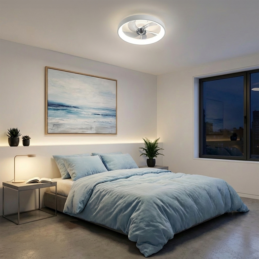 Brilagi - griestu ventilators ar aptumšojamu LED apgaismojumu LED/34W/230V 3000-6500K Ø 50 cm balts + tālvadības pults