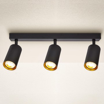 Brilagi - Dimējams LED spotgaismeklis SELE 3xGU10/6,5W/230V 2700-6500K melna/zelta