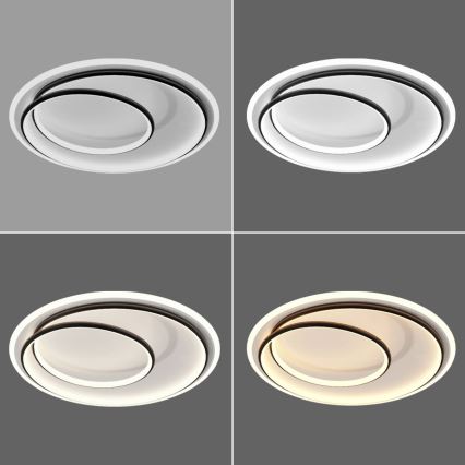 BRILAGI - LED aptumšojams griestu gaismeklis FLARE LED/38W/230V 3000-6000K Ø 48 cm melns/balts + tālvadība