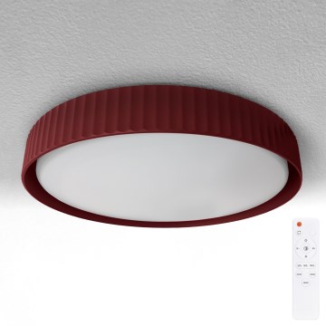 Brilagi - dimmējama LED griestu lampa LUCIA LED/60W/230V 3000-6500K Ø59 cm sarkana + tālvadības pults