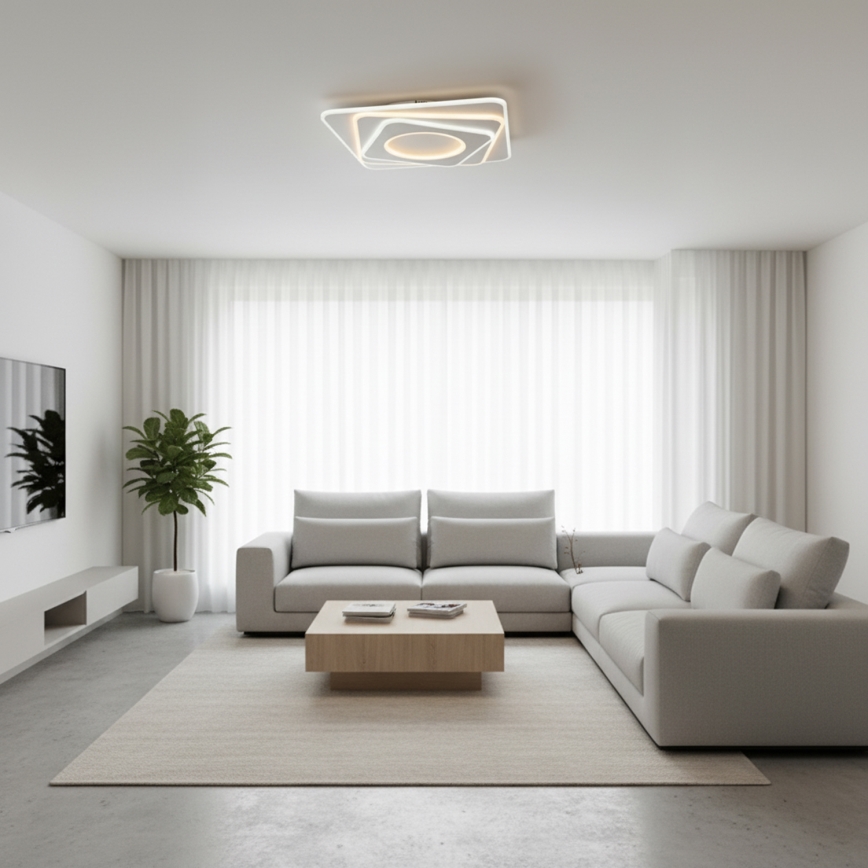 Brilagi - LED griestu gaismeklis ar regulējamu spilgtumu MODERN LED/100W/230V 3000-6000K 48x48 cm + tālvadības pults
