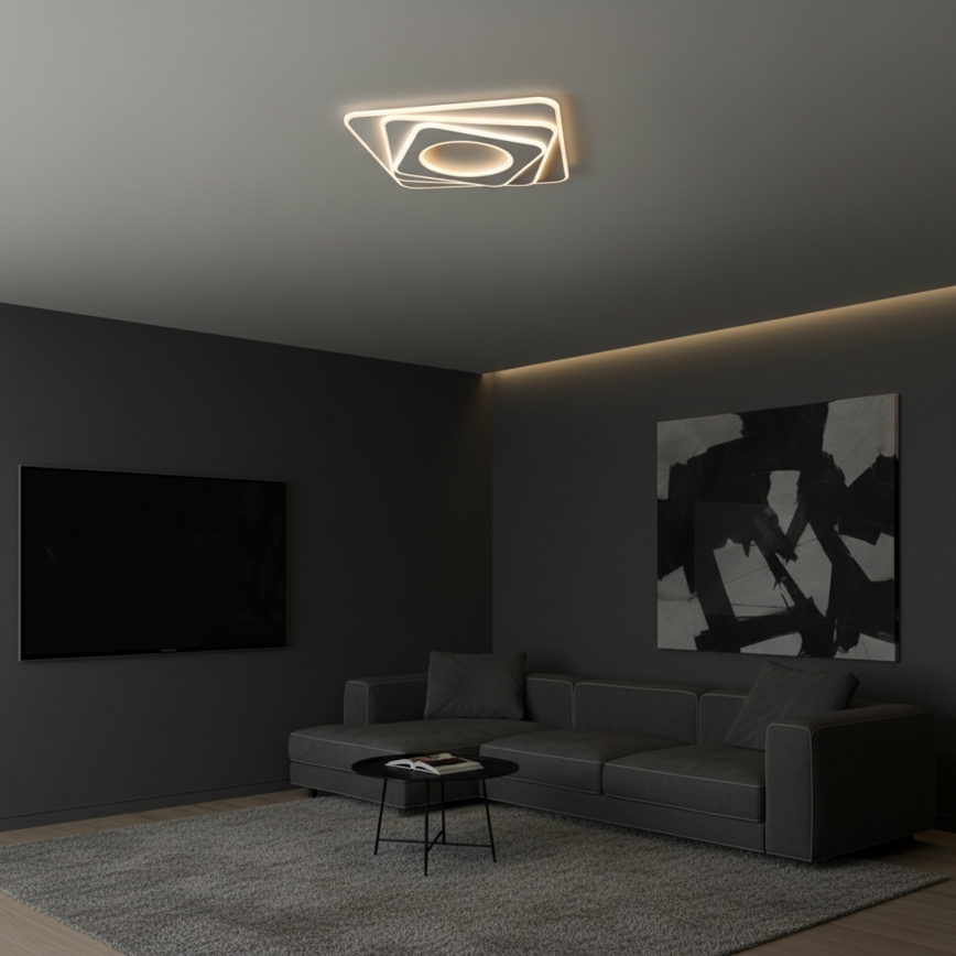 Brilagi - LED griestu gaismeklis ar regulējamu spilgtumu MODERN LED/100W/230V 3000-6000K 48x48 cm + tālvadības pults