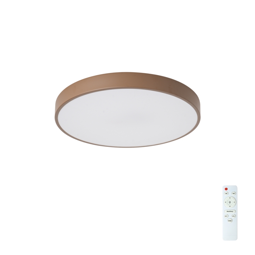 Brilagi - regulējams LED griestu gaismeklis POOL LED/48W/230V 3000-6000K Ø 40 cm brūns + tālvadības pults