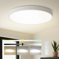 Brilagi - Dimmējama LED griestu lampa POOL SMART LED/128W/230V 3000-6000K Ø 100 cm Wi-Fi Tuya balta + tālvadības pults