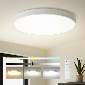 Brilagi - Dimmējama LED griestu lampa POOL SMART LED/128W/230V 3000-6000K Ø 100 cm Wi-Fi Tuya balta + tālvadības pults
