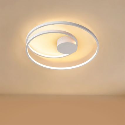 Brilagi - LED regulējama griestu lampa TWISTER LED/48W/230V 3000-6000K Ø 50 cm balta + tālvadība