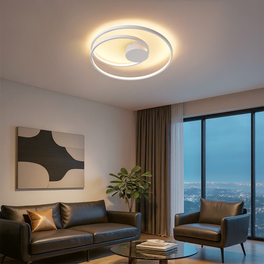 Brilagi - LED regulējama griestu lampa TWISTER LED/48W/230V 3000-6000K Ø 50 cm balta + tālvadība