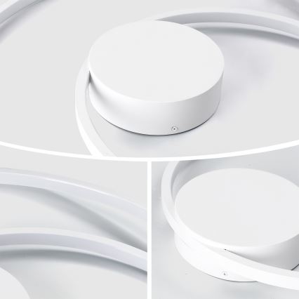 Brilagi - LED regulējama griestu lampa TWISTER LED/48W/230V 3000-6000K Ø 50 cm balta + tālvadība