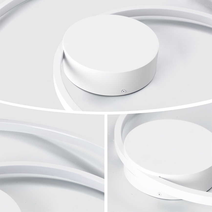 Brilagi - LED regulējama griestu lampa TWISTER LED/48W/230V 3000-6000K Ø 50 cm balta + tālvadība