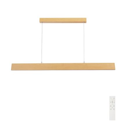 Brilagi - LED regulējamā pakaramā lustra uz troses SLIMLINE LED/40W/230V 3000-6000K ozola dekors + tālvadības pults