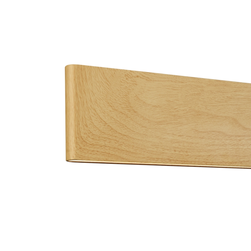 Brilagi - LED regulējamā pakaramā lustra uz troses SLIMLINE LED/40W/230V 3000-6000K ozola dekors + tālvadības pults