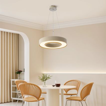 Brilagi - LED dimmējama karājamā lampa uz kabeļa LUMIX LED/48W/230V 3000-6000K bēša Ø 50 cm + tālvadība