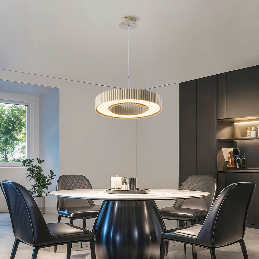 Brilagi - LED dimmējama karājamā lampa uz kabeļa LUMIX LED/48W/230V 3000-6000K bēša Ø 50 cm + tālvadība