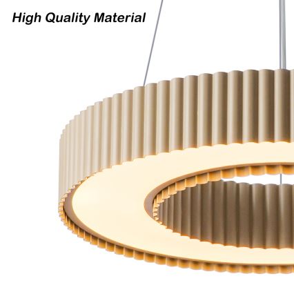Brilagi - LED dimmējama karājamā lampa uz kabeļa LUMIX LED/48W/230V 3000-6000K bēša Ø 50 cm + tālvadība