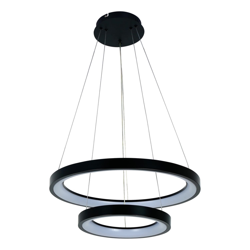 Brilagi - dimmējamā LED lustra uz kabeļa FALCON SLIM LED/68W/230V 3000-6500K Ø 50 cm, melna + tālvadības pults