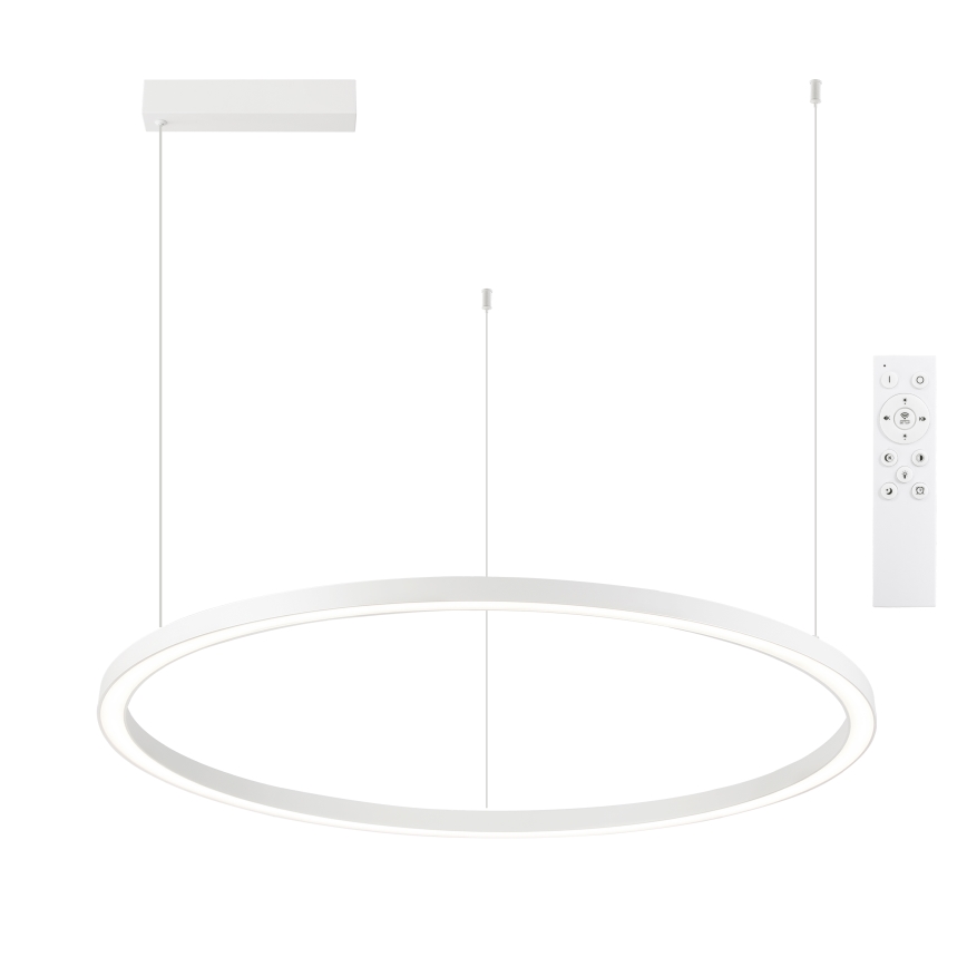 Brilagi - regulējama LED lustra uz troses PORTOFINO LED/60W/230V 3000–6000K Ø 80 cm balta + tālvadības pults