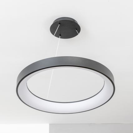 BRILAGI - LED dimmējama pakaramā lampa uz troses FALCON II LED/99W/230V 3000-6500K Ø 60 cm melna + ar tālvadības pulti