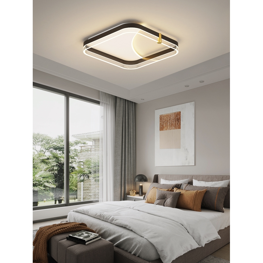 Brilagi - LED dimmējams griestu lukturis SIRELI LED/56W/230V 3000-6000K 40x40 cm + tālvadība