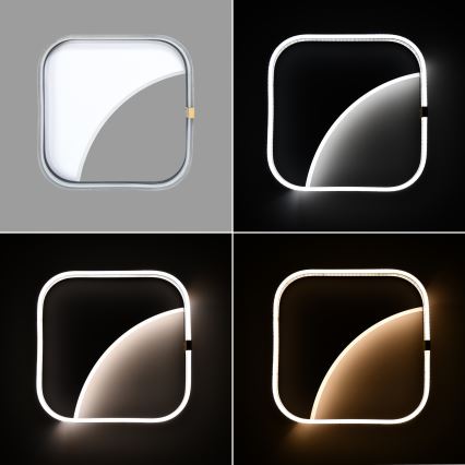 Brilagi - LED dimmējams griestu lukturis SIRELI LED/56W/230V 3000-6000K 40x40 cm + tālvadība