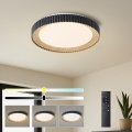 Brilagi - dimmējams griestu gaismeklis NEXO LED/48W/230V 3000-6000K melns Ø 43 cm + tālvadības pults
