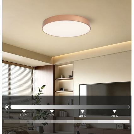 BRILAGI - LED regulējama griestu lampa POOL LED/60W/230V 3000-6000K Ø 60 cm bronzas krāsā + tālvadības pults