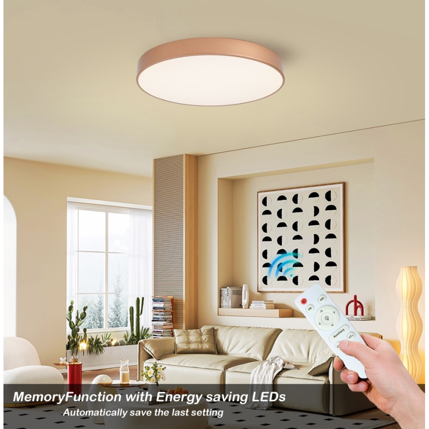 BRILAGI - LED regulējama griestu lampa POOL LED/60W/230V 3000-6000K Ø 60 cm bronzas krāsā + tālvadības pults