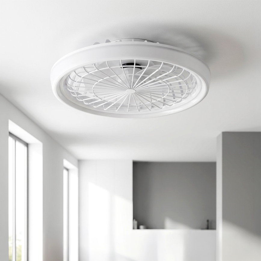 Brilagi - LED griestu ventilators ar regulējamu gaismas spilgtumu LED/40W/230V 3000-6500K Ø 48 cm balts + tālvadības pults