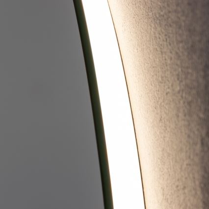 Brilagi - LED spogulis vannas istabai ar regulējamu spilgtumu, apsildi un aizmugures apgaismojumu DEMI ECO LED/12W/230V pr. 60 cm 3000/4000/6500K IP44 CRI 90