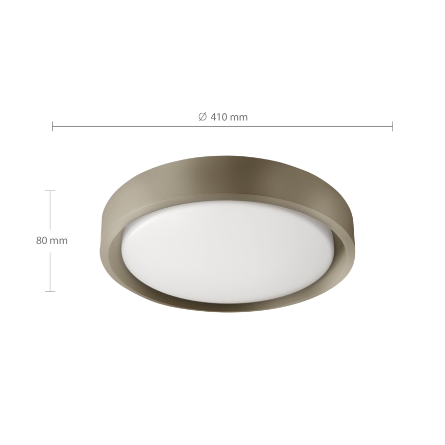Brilagi - dimējams LED griestu gaismeklis MATTEO LED/48W/230V 3000-6500K Ø 41 cm taupe + ar tālvadības pulti