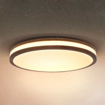 Brilagi - LED dimmējama griestu lampa MOLINA LED/60W/230V 3000-6500K ozola, diam. 58 cm + tālvadības pults