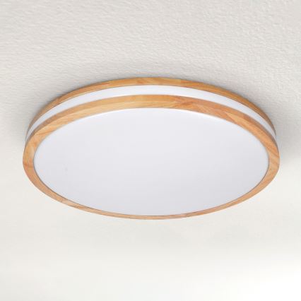 Brilagi - LED dimmējama griestu lampa MOLINA LED/60W/230V 3000-6500K ozola, diam. 58 cm + tālvadības pults