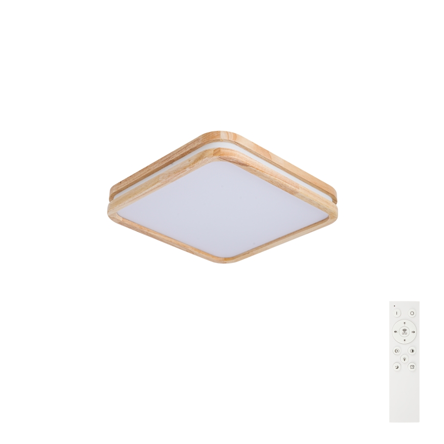 BRILAGI - LED aptumšojams griestu gaismeklis MOLINA SQUARE LED/48W/230V 3000-6000K ozols 40x40 cm + ar tālvadības pulti