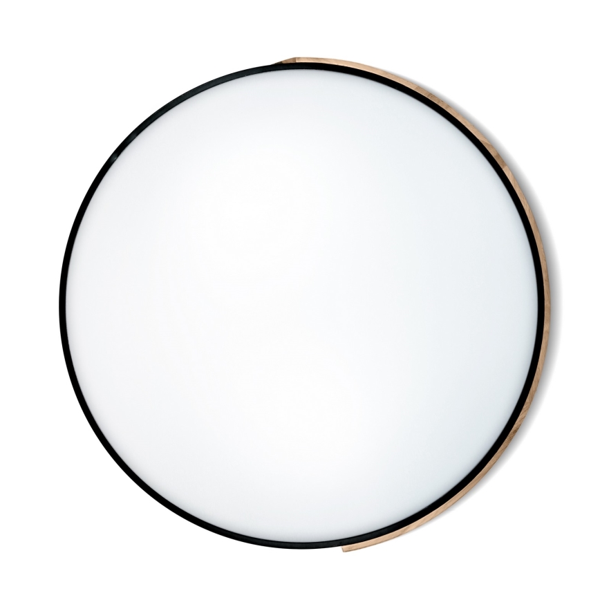 Brilagi - LED regulējams griestu gaismeklis PILANA LED/72W/230V 3000-6500K ozols/melns Ø 80 cm + tālvadības pults