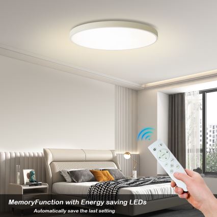 Brilagi - LED dimējams griestu gaismeklis POOL SMART LED/100W/230V 3000-6000K Ø 80 cm Wi-Fi Tuya balts + ar tālvadības pulti