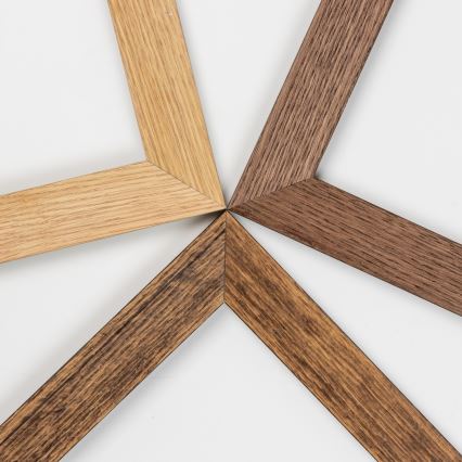 Brilagi - Regulējama LED griestu lampa SLIMFRAME WOOD LED/36W/230V 49,5x49,5 cm 3000-6000K tumši brūna + tālvadības pults