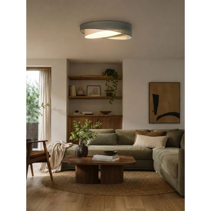 BRILAGI - LED regulējams griestu gaismeklis VELVET TWIST LED/36W/230V 3000-6000K Ø 65 cm Wi-Fi Tuya Beacon zaļš/balts + ar tālvadības pulti