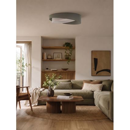 BRILAGI - LED regulējams griestu gaismeklis VELVET TWIST LED/36W/230V 3000-6000K Ø 65 cm Wi-Fi Tuya Beacon zaļš/balts + ar tālvadības pulti