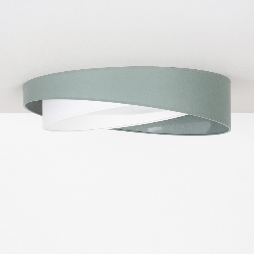 BRILAGI - LED regulējams griestu gaismeklis VELVET TWIST LED/36W/230V 3000-6000K Ø 65 cm Wi-Fi Tuya Beacon zaļš/balts + ar tālvadības pulti