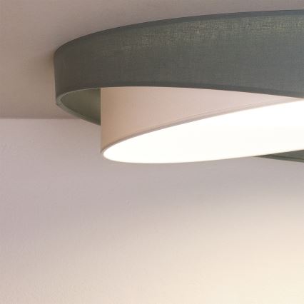 BRILAGI - LED regulējams griestu gaismeklis VELVET TWIST LED/36W/230V 3000-6000K Ø 65 cm Wi-Fi Tuya Beacon zaļš/balts + ar tālvadības pulti