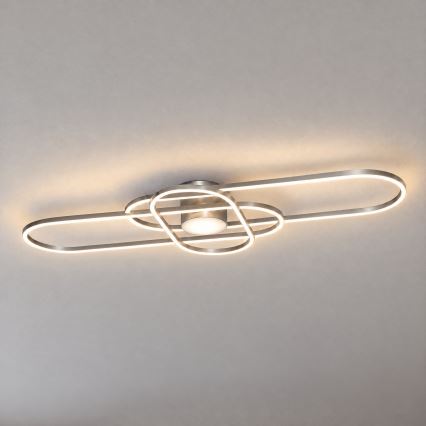 BRILAGI - Aptumšojams LED griestu gaismeklis APOLLO LED/58W/230V 3000-6500K 43,2x101,2 cm matēts hroms + tālvadība
